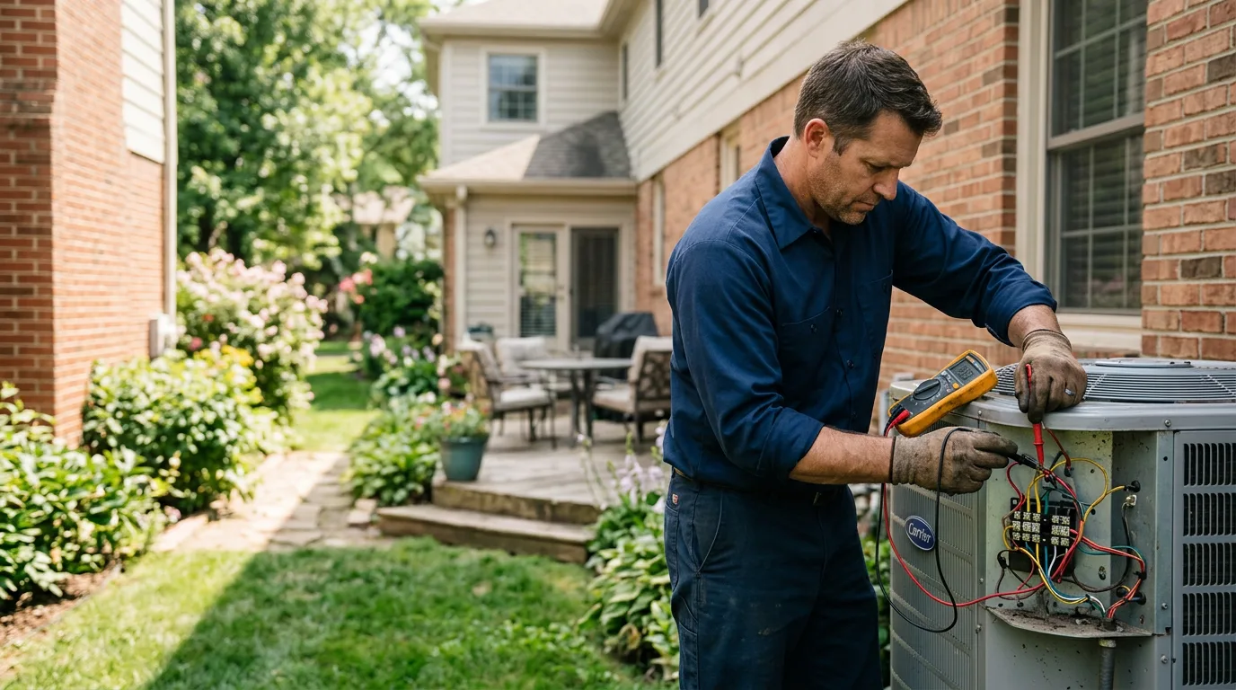 HVAC technician working near Winchester, OR